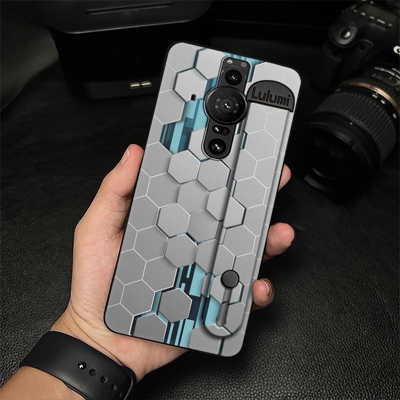 

Commerce Simple Phone Case For Sony Xperia Pro-I Back Cover Wrist Strap Waterproof Personality Shockproof Soft case Sony Xperia Pro-I