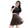 Women's Spring Summer Pleated Skirt Student Style High-Waisted Slimming JK A-Line Long Short Casual All-match Versatile Skirt
