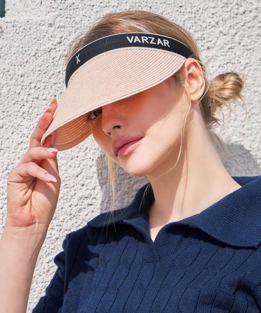 Bajal Organic Band Paper Sun Cap Black/Pink