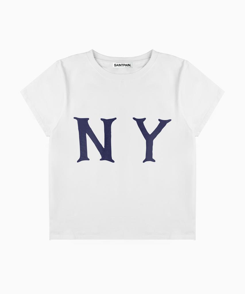 SAINTPAIN Sp Initial Crop Short Sleeve T-Shirt White