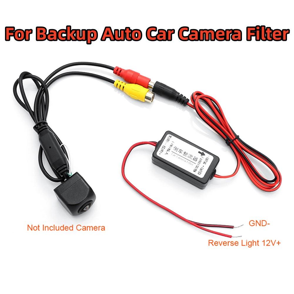 Car Rear View Rectifier 12V DC Reverse Camera Power Relay Capacitor Filter Box