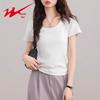 Shuangxing Women's U-Neck Cotton T-Shirt