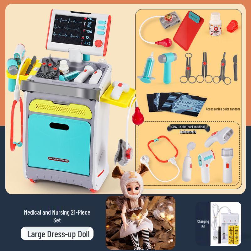 Kids' Doctor & Nurse Playset - Dollhouse Medical Kit for Kindergarten