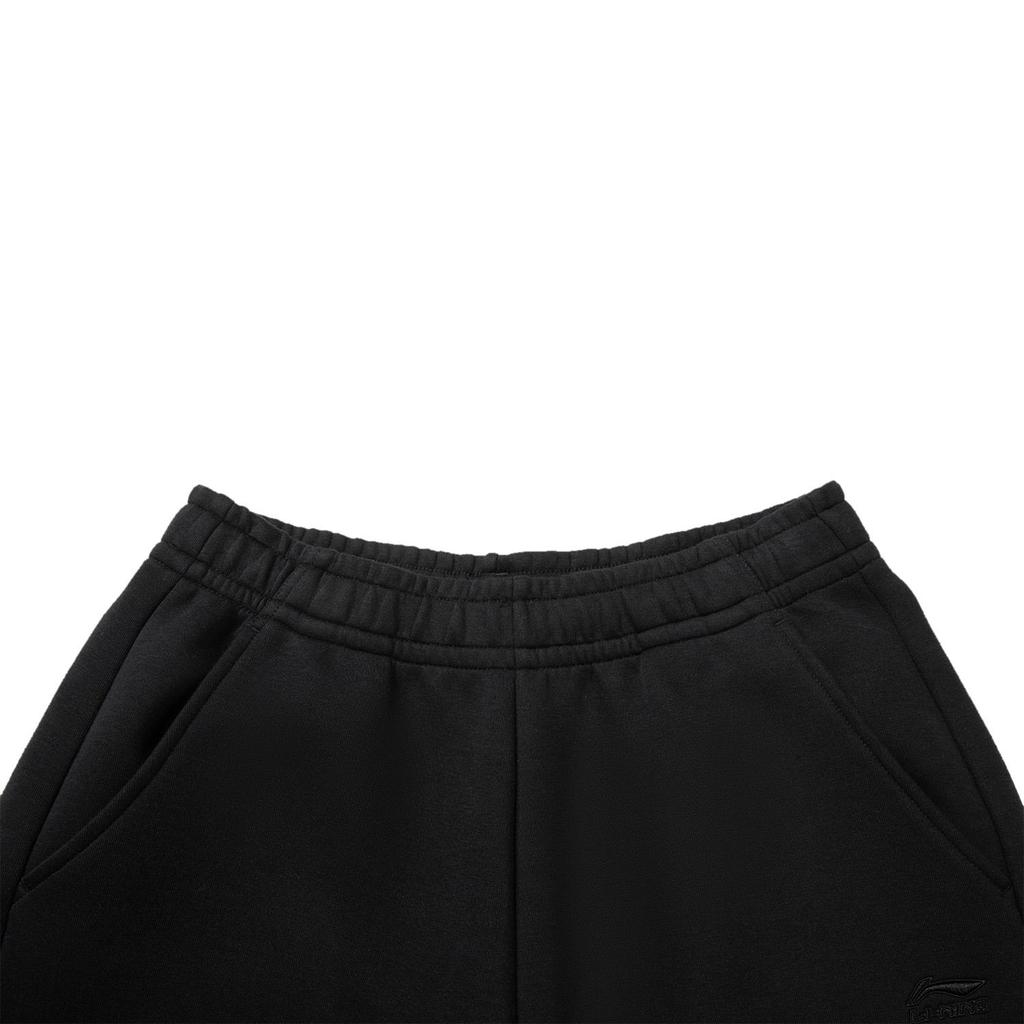 Li-Ning Women's Sports Life Series Moisture-Wicking Knit Elastic Waist Casual Long Pants Black AKLW188-2