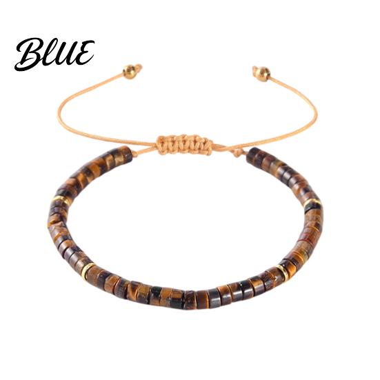 Daily Wear Bracelet Women Adjustable Length Natural Stone Beads Stackable