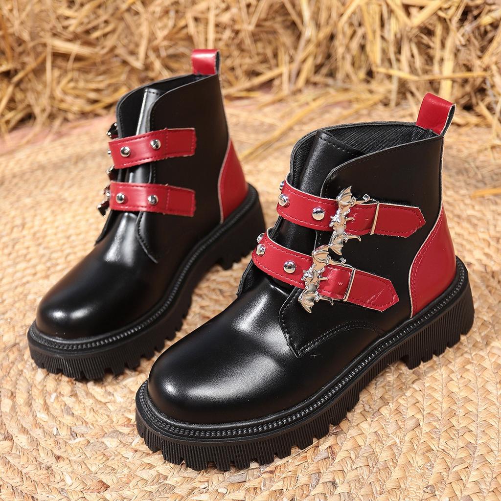 Winter Round Toe Comfortable Low Heel Mid Length Boots Fashionable New Style Elegant Buckle Casual Knight Boots For Women
