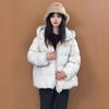 Yaqiu can trace and upgrade lightweight cream puff hooded high-temperature women's down jacket, new autumn/winter jacket for women