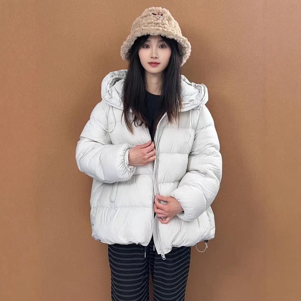 Yaqiu can trace and upgrade lightweight cream puff hooded high-temperature women's down jacket, new autumn/winter jacket for women