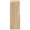 Side Table with LED Lights Sonoma Oak Wood Based Material
