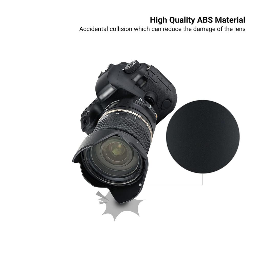 JJC Reversible Lens Tamron HA007 for Tamron SP Di VC USD Sony Canon EOS Nikon D780 Hood, Compatible, 24-70mm F2.8 (Model A007) Lens, A7RIV, A7SIII,