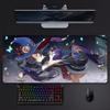 Mysterious Pretty Game Genshin Impact Mona Mouse Pad Large Gaming Mousepad With Stitched Edges Thickened Desk Mat Pc