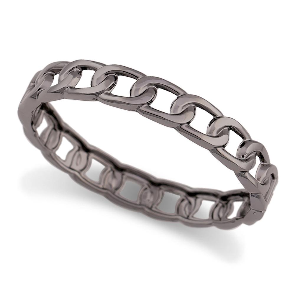 

Punk Hip Hop Retro Hollow Chain Design Bangle Men And Women Simple Fashion Metal Bracelets Jewelry Party Accessories Gifts