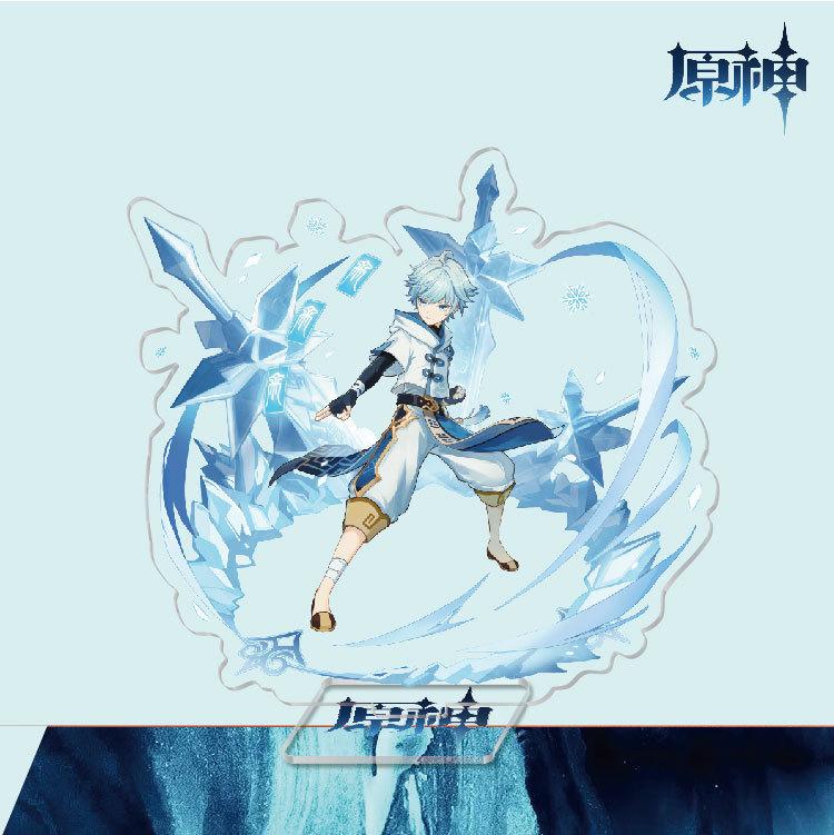 Game Anime Model Open World Impact Acrylic Cosplay Character Stand Painted Desk Decor Ornament Gift 15cm
