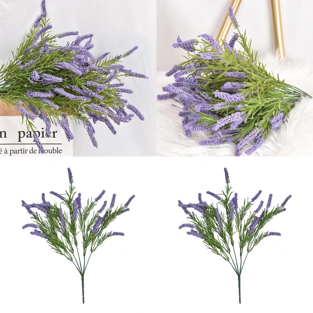 Lavender Artificial Flower Garden Decor With Pouring Craft For Home Office Hotel Arrangement