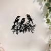 Bird and Floral Metal Wall Art, Nature Themed Decorative Mural for Easter Thanksgiving Gift, Weather Resistant Outdoor Home Decor