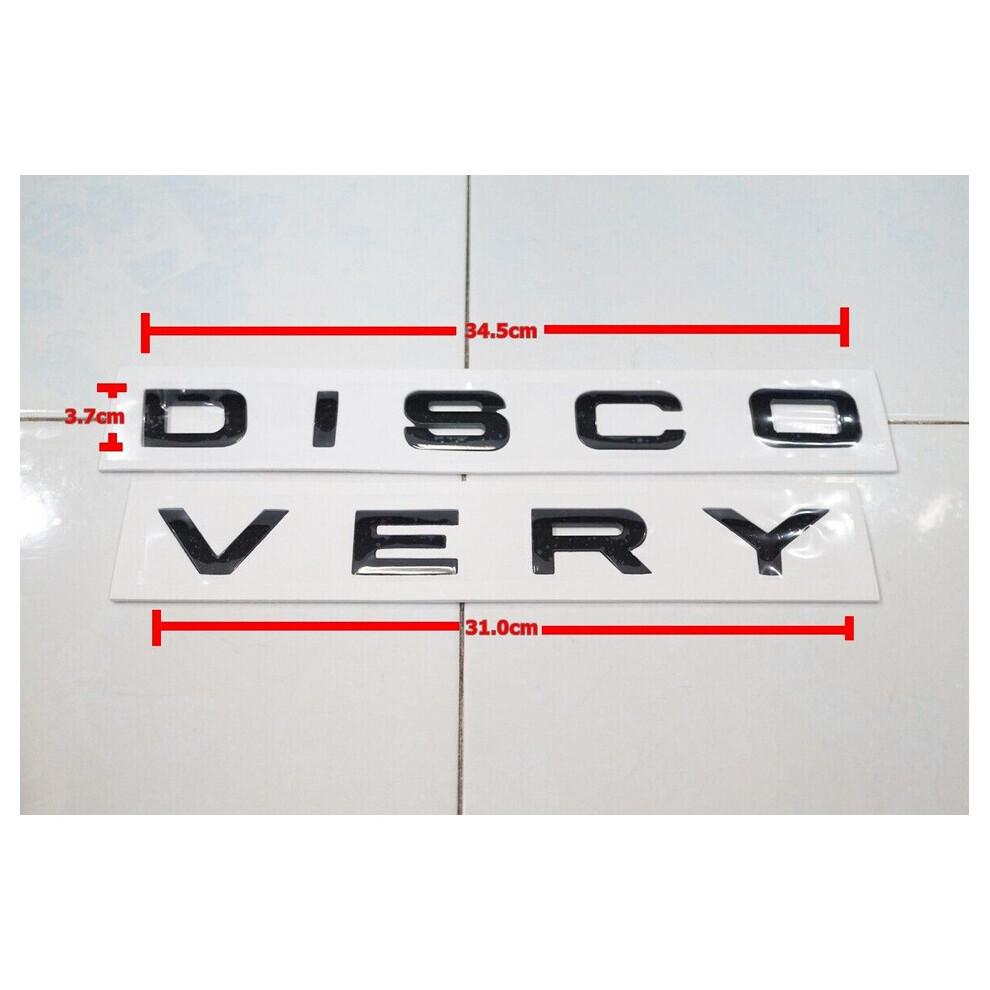 2-Set Land Rover Discovery 5 Bonnet & Tailgate Lettering Kit – Front Hood + Rear Boot Decals