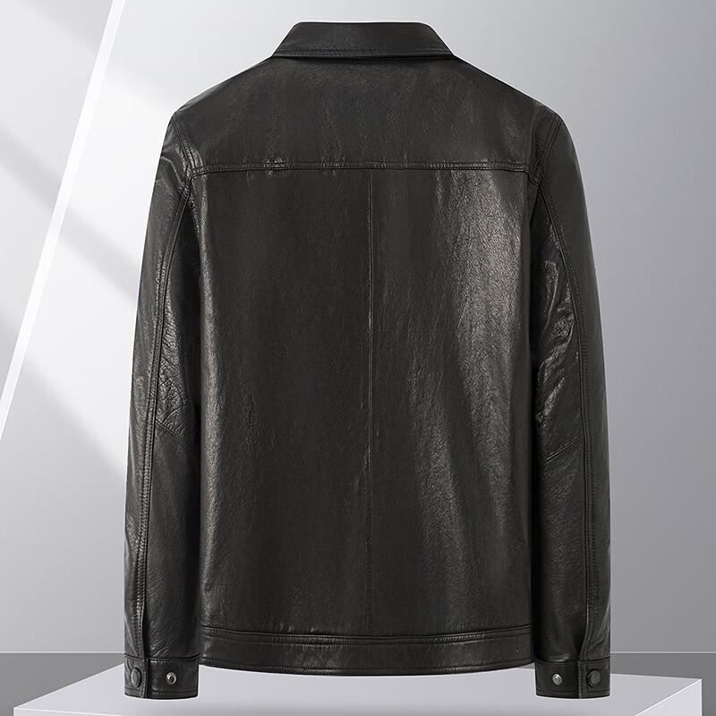 FAPAI Men's Classic Genuine Leather Jacket
