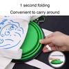 New Compact, Portable, and Versatile Silicone Pet Bowl with Secure Closure - Durable and Easy-to-clean Feeding Solution for Worr