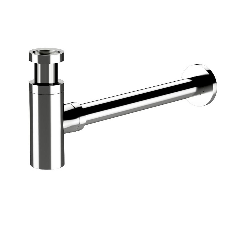 

VGX Круглый P-образный сифон для слива, комплект для ванной комнаты, бутылочный сифон для раковины, сантехнический сифон с переливом, хромированная латунь