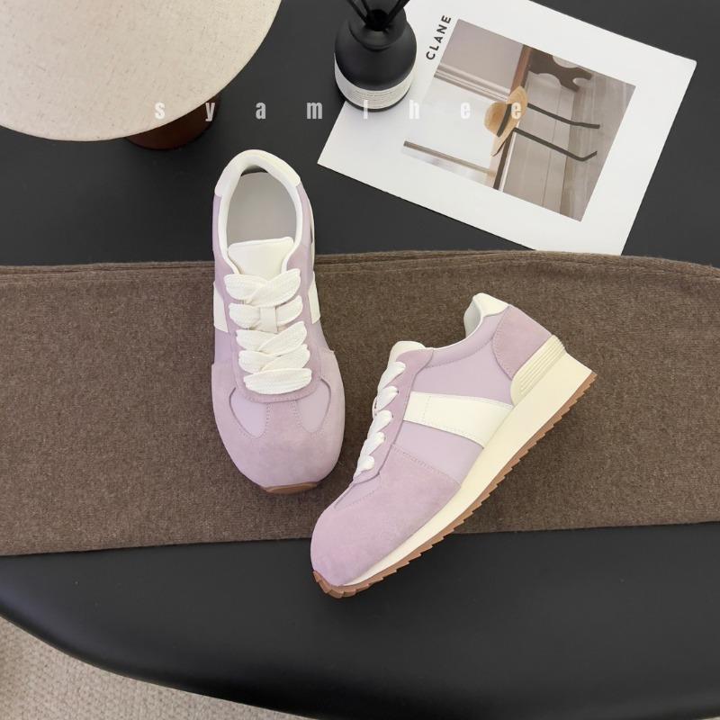 High-end soft-soled casual women's spring new flat-bottomed versatile lightweight sports board shoes tide