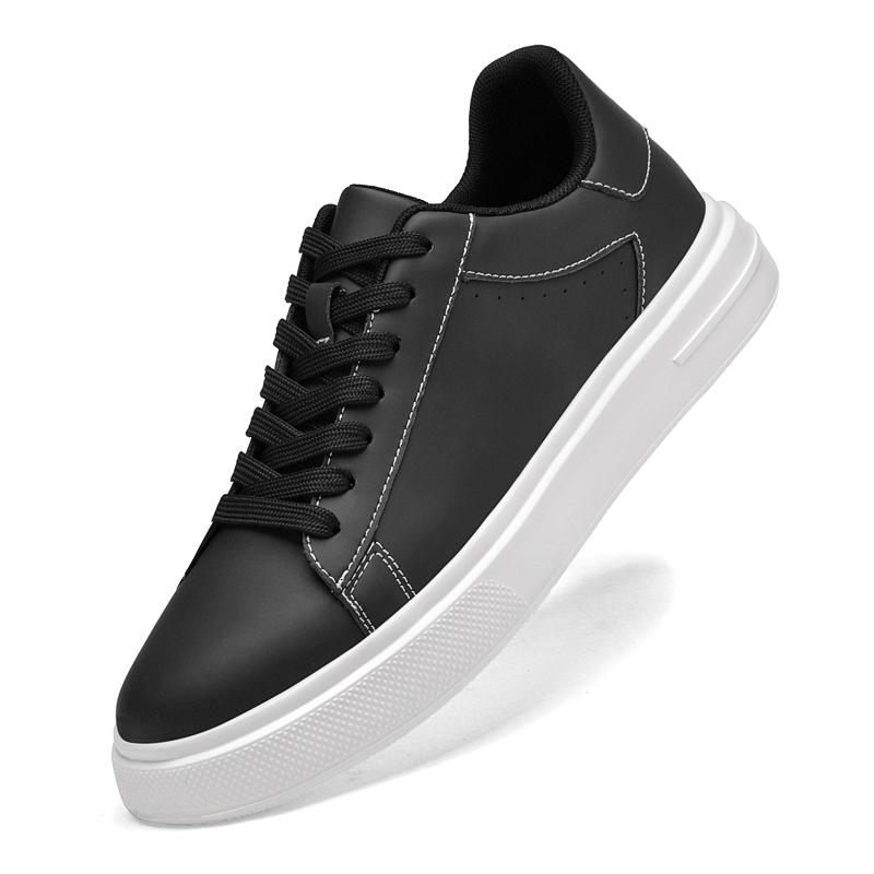 Fashion New Classic Solid-Color Men's Casual Sports Shoe Breathable Round Toe Lace-Up Walking Shoe Comfortable And Anti -Slip Flat Shoes