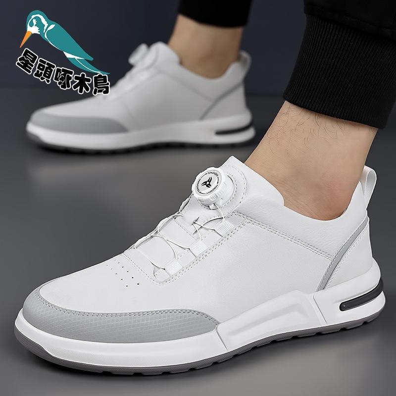 New free little white shoes men's flat-soled fashion board shoes spring and summer new lightweight shoes