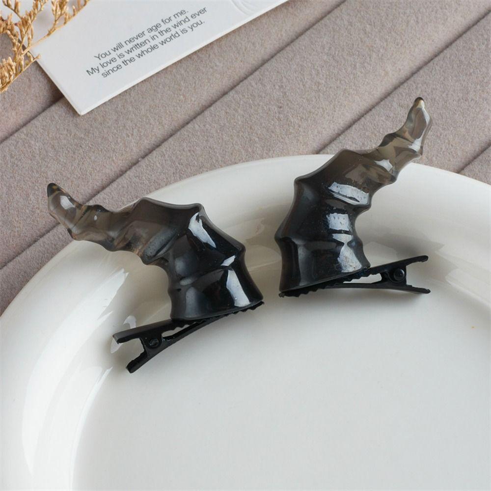 Hair Clip Devil Horn Hairpin Hairband Halloween Hair Hoop Trendy Halloween Headband  Women