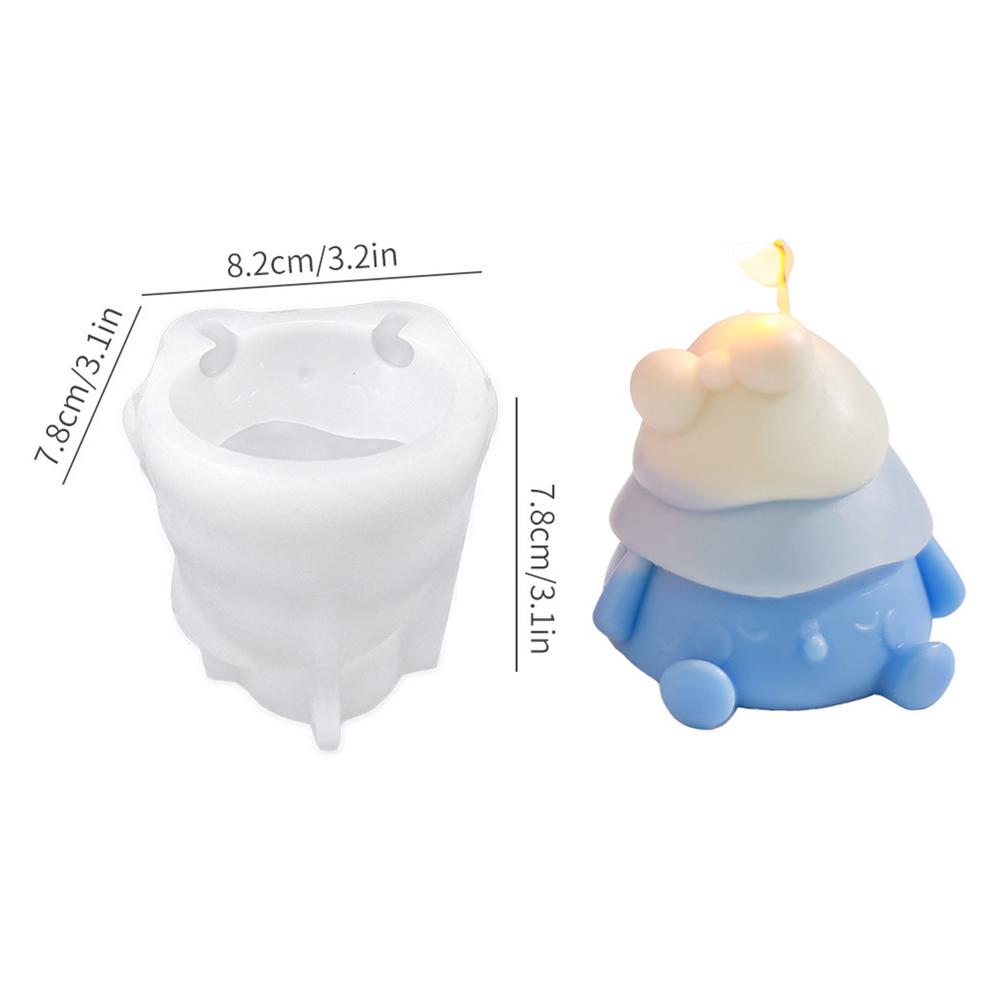Aromatherapy Candle Silicone Mold Christmas Aromatherapy Candle Silicone Mold Cartoon Shape Casting Art Crafts For Making Candle