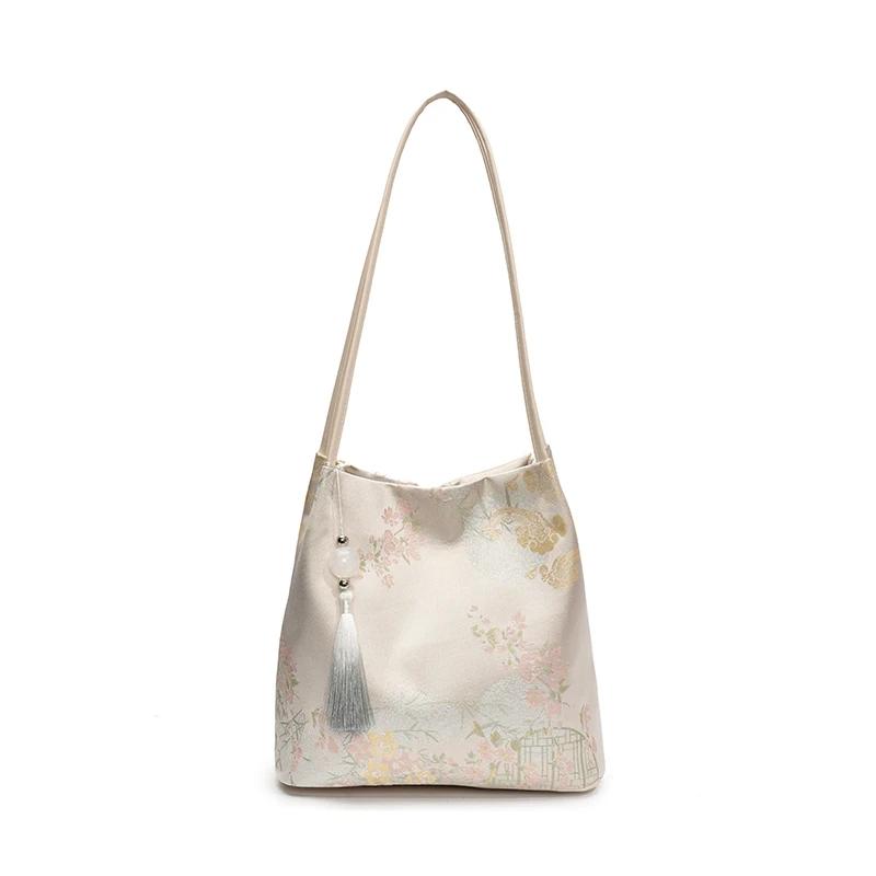 

Solid Color Silk Hasp Chinese Style Shoulder Bags Persality Simple Women s Handbags 2026 High Quality Sweet Bags for Women бежевый