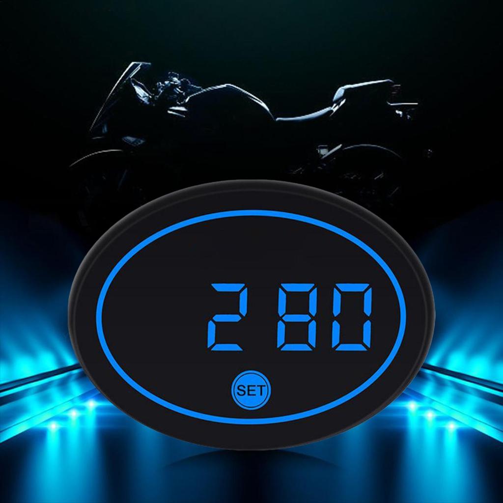 Motorbike Digital Clock Smart LED Display Motorbike Voltage Temperature Meter For Women Teens Cycling Enthusiasts Commuting