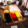 Beer Mugs On Rustic Table with Wheat and Barrel Background1Warm Tones Decor Rug Suitable for Use As an Anti-slip1 For1room and Bedroom Sofas
