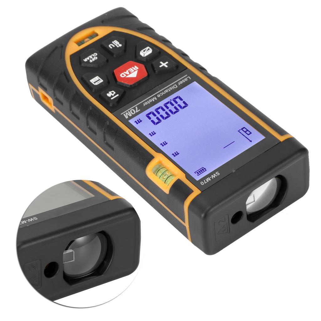 Laser Distance Measure Device Handheld Rangefinder High Accuracy Infrared Measuring Tool