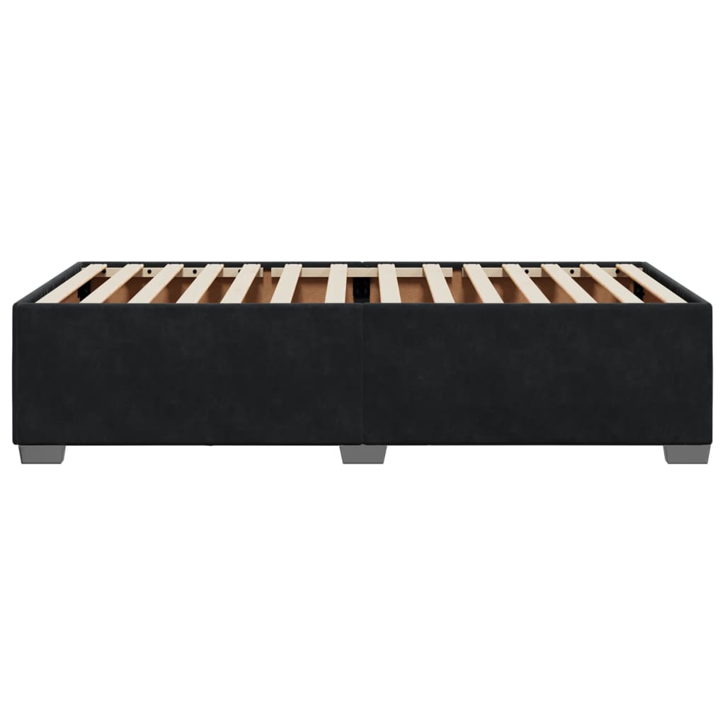 Black Bed Frame 90 x 190 cm Velvet