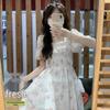 Moonlit Floral First Love Dress - White Fairy, Forest Style, Sweet French Summer Long Dress