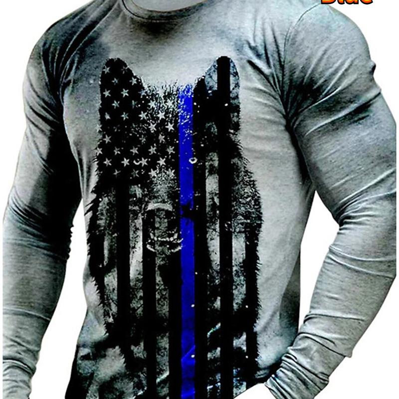 God Christ Jesus And Lion 3D Print Men's T-shirts Autumn O-Neck Long Sleeve Cotton Street Loose Tops Tees Oversized T Shirts 5XL