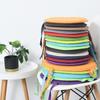Candy Color Seat Cushion Simple Fabric Sponge Cushion Round Chair Cushion  Outdoor Picnic