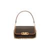 Parker Leather Gold Pouch Underarm Bag Shoulder Bag Medium Women's Dark Brown Medium Size