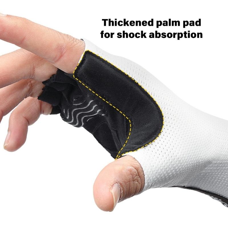 High Elastic Cycling Fitness Glove Quick Drying Breathable Sports Glove Nonslip Half Finger Fishing Glove Enduring