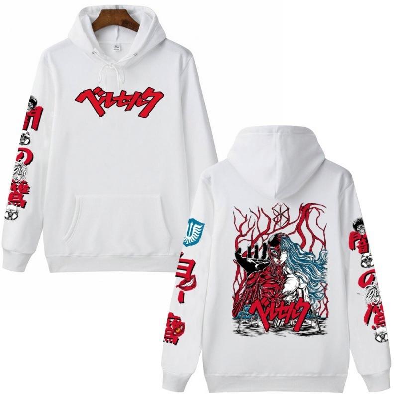 Berserk Espada Viento Leyenda Guts Sudadera con Capucha Parte Superior de Forro Polar Chaqueta Jersey Sudadera con Capucha