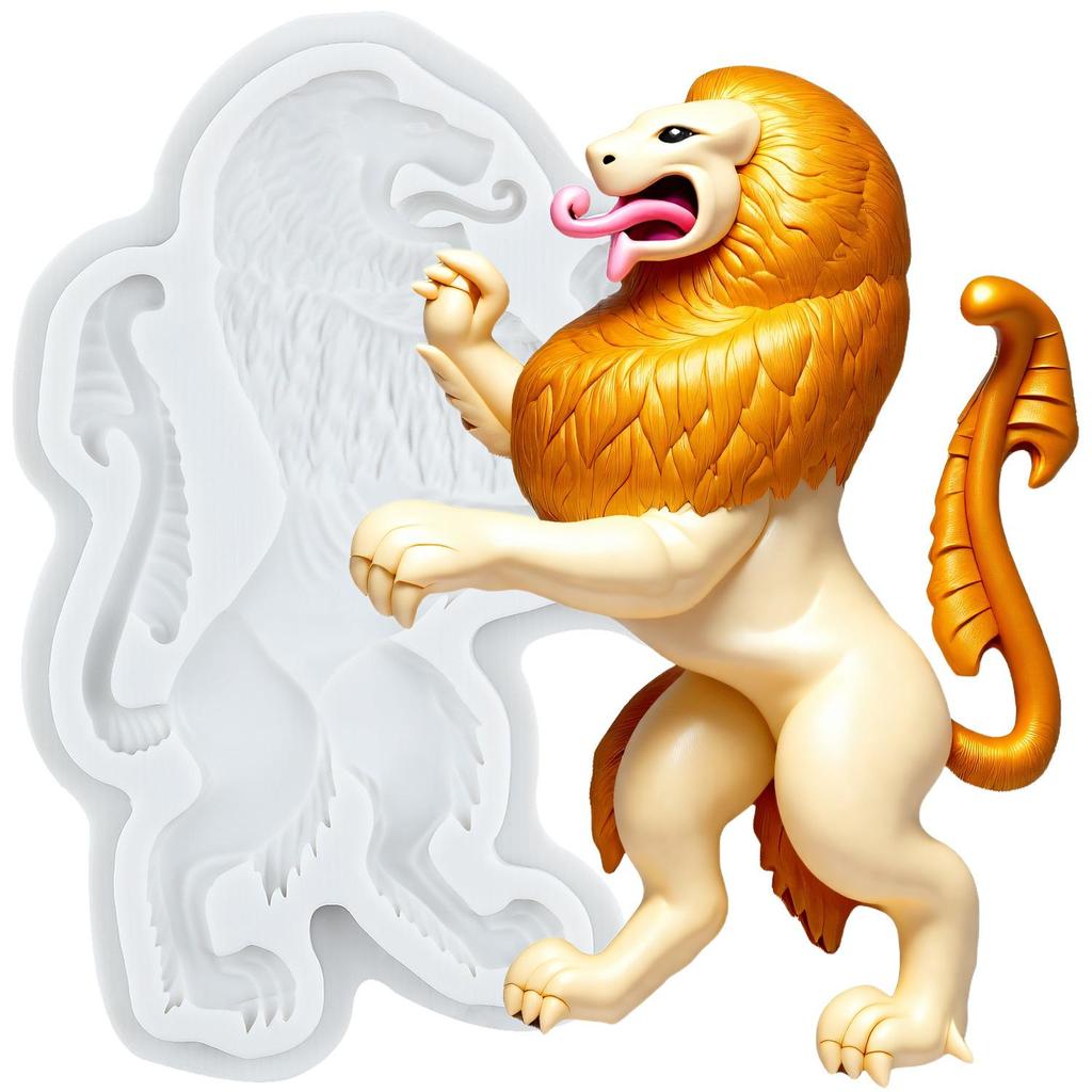 Lion Silicone Mold Lion Head Fondant Molds Cake Decorating Tools Theme Cake Dessert Decorated Chocolate Candy Mold