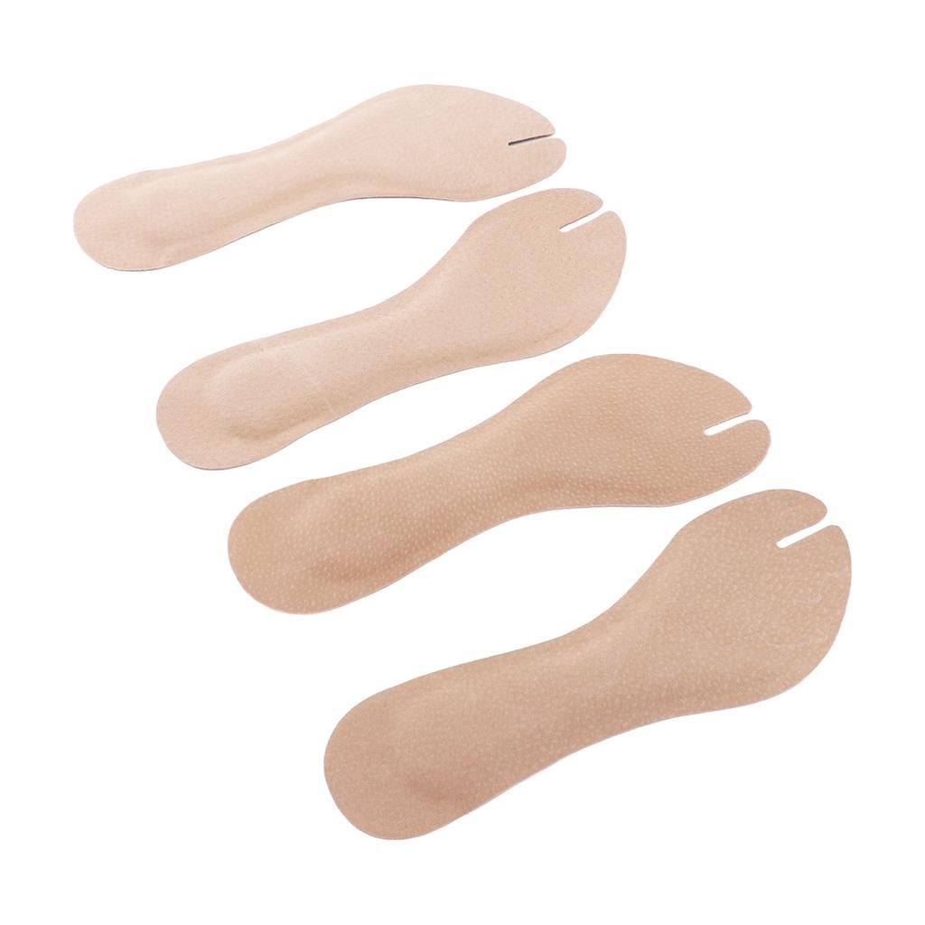 2 Pairs Flip Flop Insoles PU Leather Flip Flop Cushion Insoles Soft Shockproof Adhesive Flip Flop