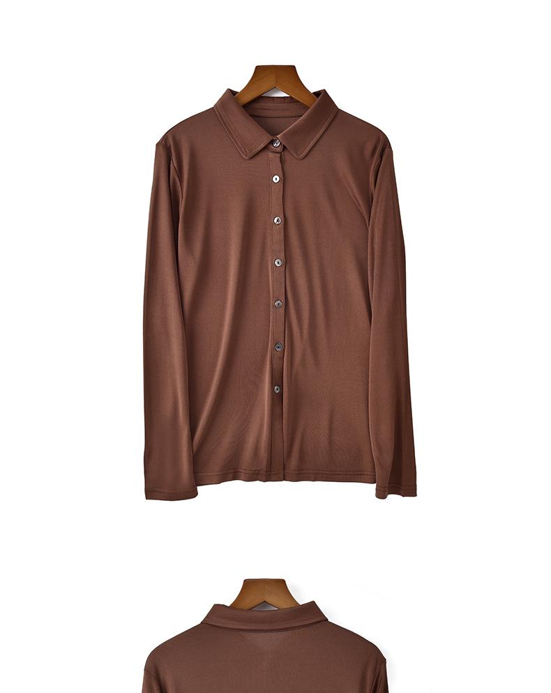 Yu Yue 2025 Versatile Mulberry Silk Long Sleeve Lapel Cardigan Shirt