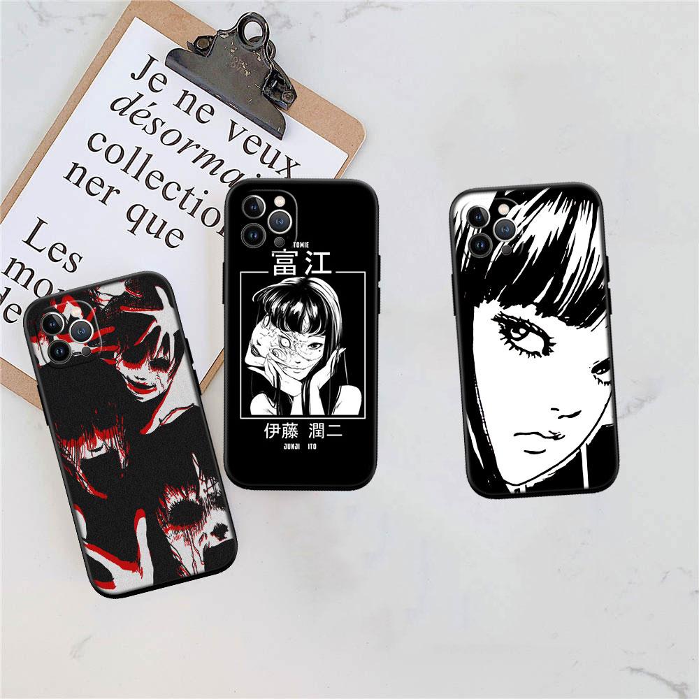 FM29 Junji Ito Tomie Soft Shell Phone Case for Redmi Note 10 11 12 Pro Max 10S 10C 10T 11A 11S 12S 12C