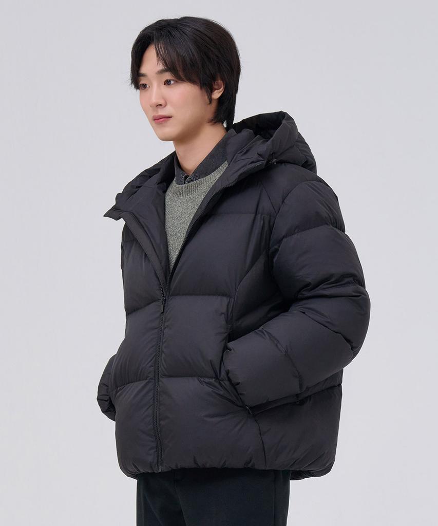 Chasecult Men'S Hooded Puffer Jumper - Black