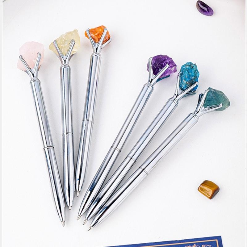 Black Ink Ballpoint Pen Natural Stone Ballpoint Pen Writing Pen Gift Pen Stationery Pen School Office Supplies
