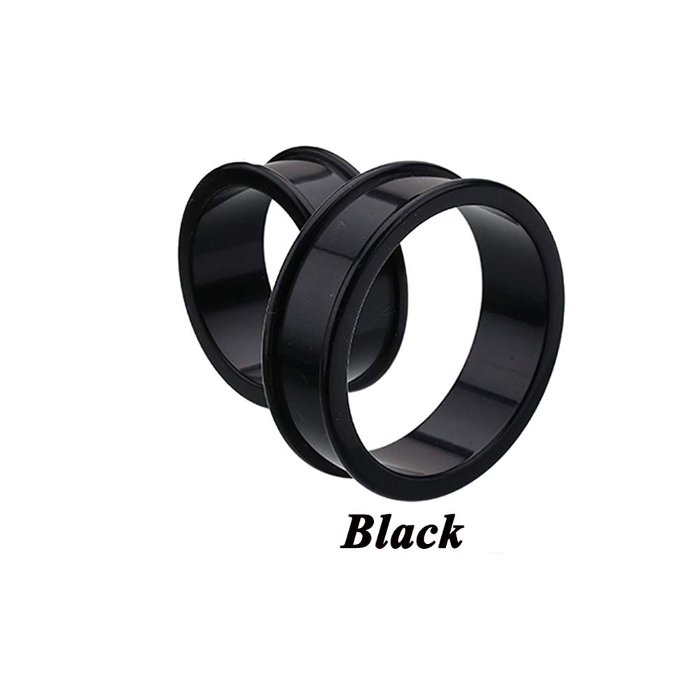 2 Stück Supergroß Flexibler Silikon Doppel Flared Ohr Tunnel Plug Ohr Piercing Flesh Tunnel Ohr Gauge Expander Dehner Piercing