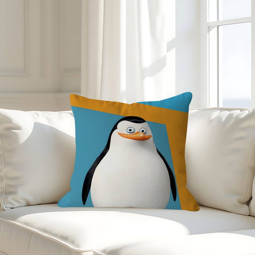 

Cute P-Penguins Of M-Madagascar Pillowcases Home Bedding Decorative Pillow Cover Wedding Super Soft Pillow Case 16x16Inch