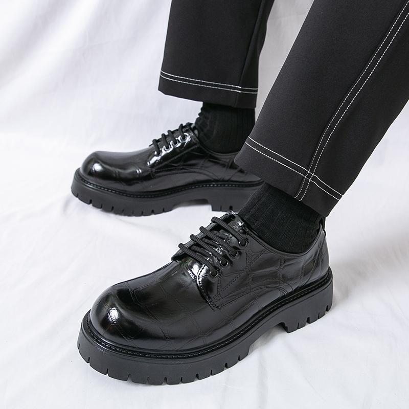 Fashion Plus Size 38-46 Casual men's leather shoes Trendy design comfortable style Outdoor Fashion Party Street Thick soled shoes