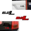 1Pcs 3D Metal 6.2 L 6.2L Logo Car Fender Emblem Side Rear Trunk Tail Badge Sticker For F150 Chevrolet C7 Camaro 6.2L Accessories