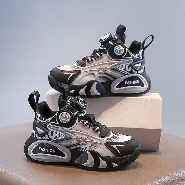 

Зимние баскетбольные кроссовки для мальчиков с флисовой подкладкой и двойным хлопком для детей постарше Size 26 - Inner Length 16.5 cm